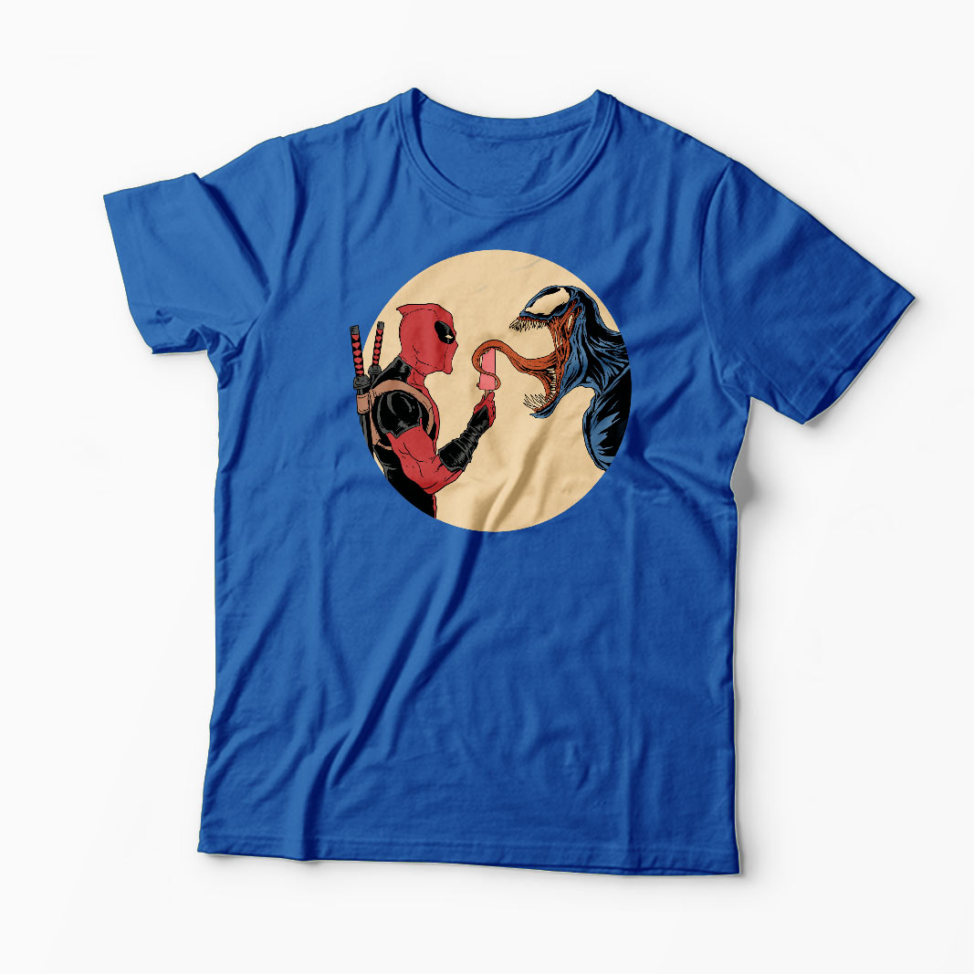 Tricou Venom Deadpool Ice Cream - Bărbați-Albastru Regal